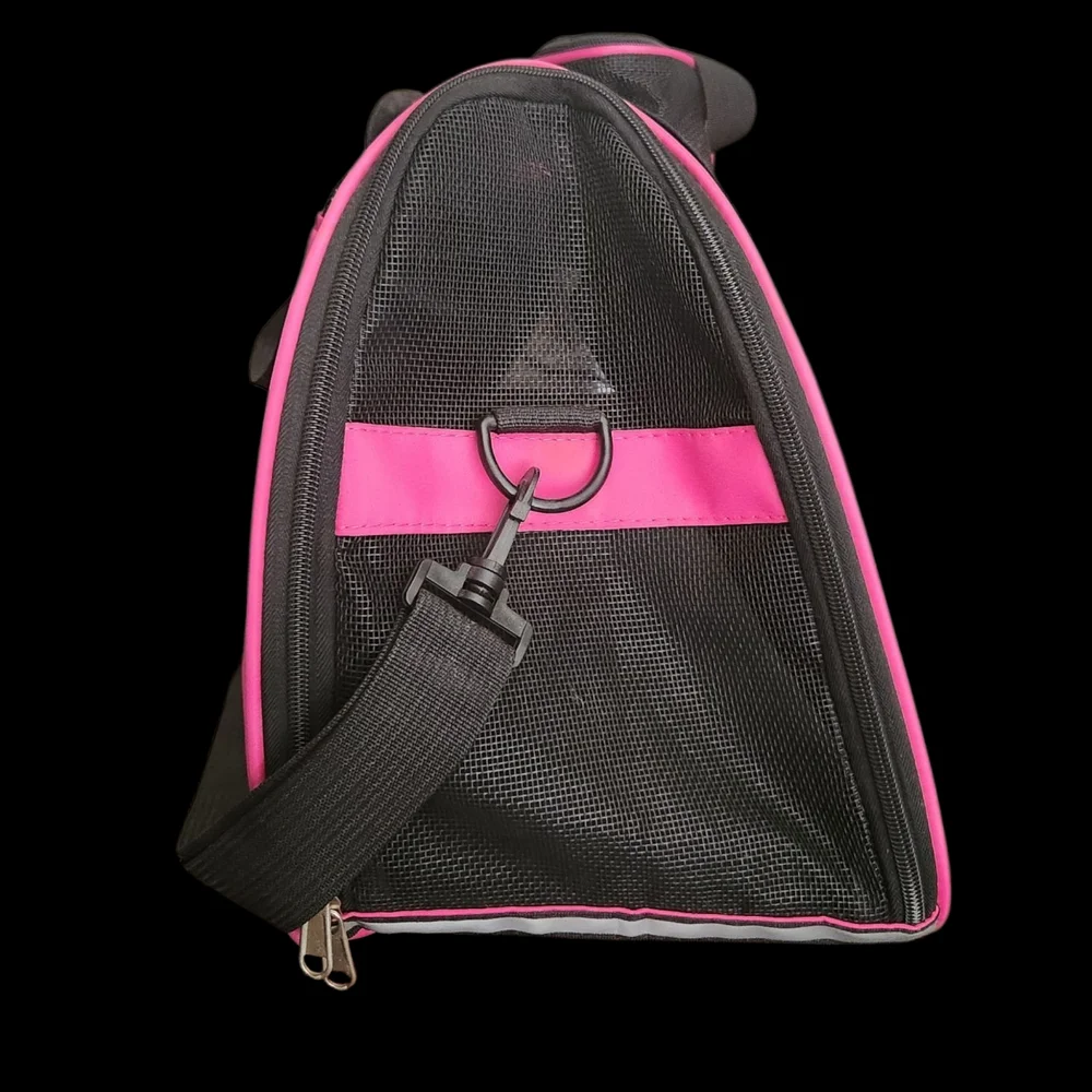 Pink and Black Pet Carrier
